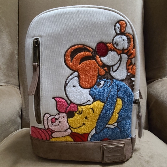 Loungefly Disney Winnie the Pooh Chenille, Canvas Mini Backpack & Wallet main image 6